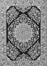 Medallion Gray Traditional Rug, tr1702gry