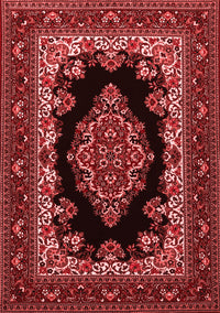 Medallion Red Traditional Rug, tr1703red