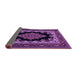 Sideview of Medallion Purple Traditional Rug, tr1703pur