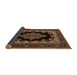 Sideview of Medallion Brown Traditional Rug, tr1703brn