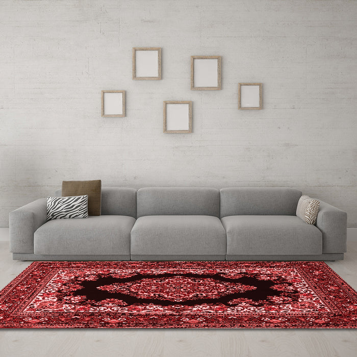 Traditional Red Washable Rugs