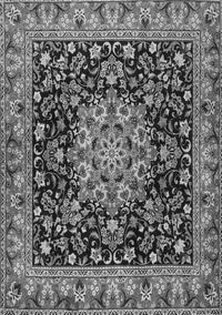 Medallion Gray Traditional Rug, tr1704gry