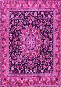 Medallion Pink Traditional Rug, tr1704pnk