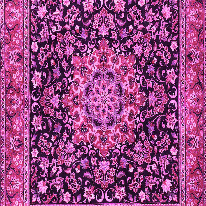 Medallion Pink Traditional Rug, tr1704pnk