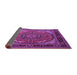 Sideview of Medallion Purple Traditional Rug, tr1705pur