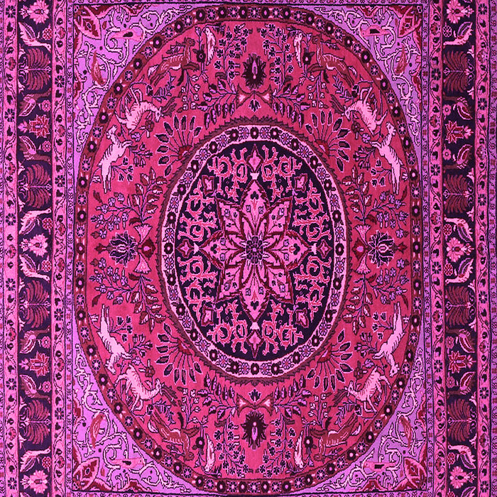 Medallion Pink Traditional Rug, tr1705pnk