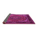 Sideview of Medallion Pink Traditional Rug, tr1705pnk