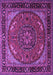 Medallion Purple Traditional Rug, tr1705pur