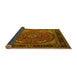 Sideview of Medallion Yellow Traditional Rug, tr1705yw