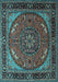 Medallion Light Blue Traditional Rug, tr1705lblu