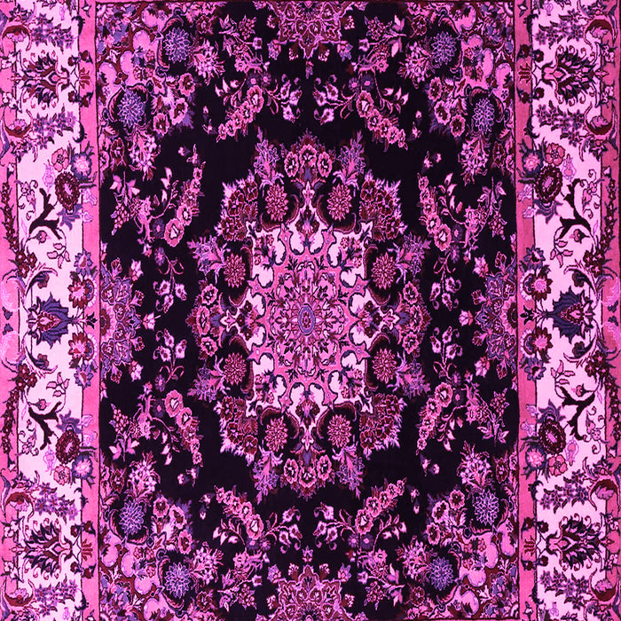Medallion Pink Traditional Rug, tr1706pnk