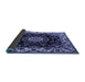 Sideview of Medallion Blue Traditional Rug, tr1706blu