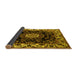 Sideview of Medallion Yellow Traditional Rug, tr1706yw