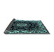 Sideview of Medallion Light Blue Traditional Rug, tr1706lblu