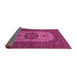 Sideview of Medallion Pink Traditional Rug, tr1707pnk