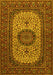 Medallion Yellow Traditional Rug, tr1707yw