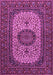 Medallion Purple Traditional Rug, tr1707pur