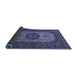 Sideview of Medallion Blue Traditional Rug, tr1707blu