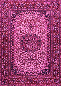 Medallion Pink Traditional Rug, tr1707pnk