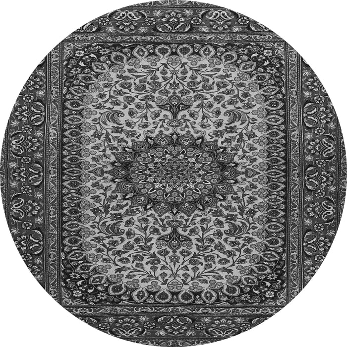 Square Medallion Gray Traditional Rug, tr1707gry
