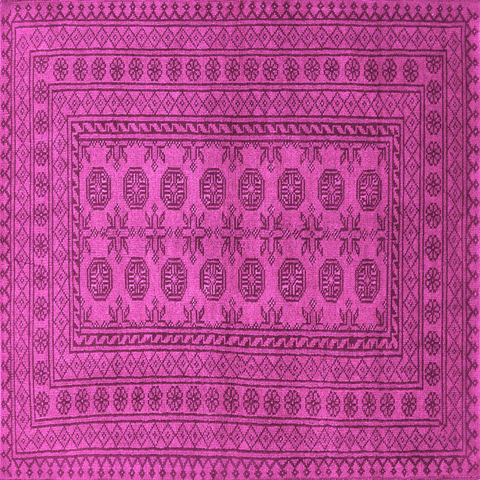 Square Machine Washable Southwestern Pink Country Rug, wshtr1708pnk