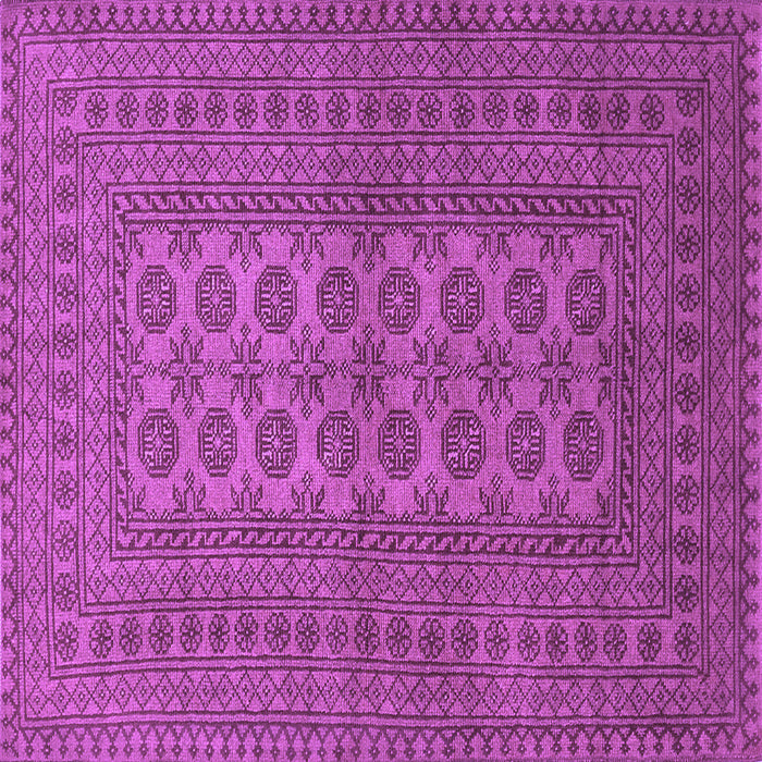 Square Machine Washable Southwestern Purple Country Area Rugs, wshtr1708pur