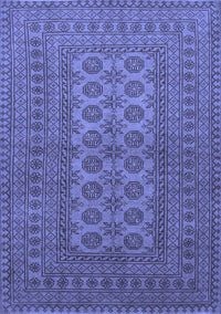 Southwestern Blue Country Rug, tr1708blu