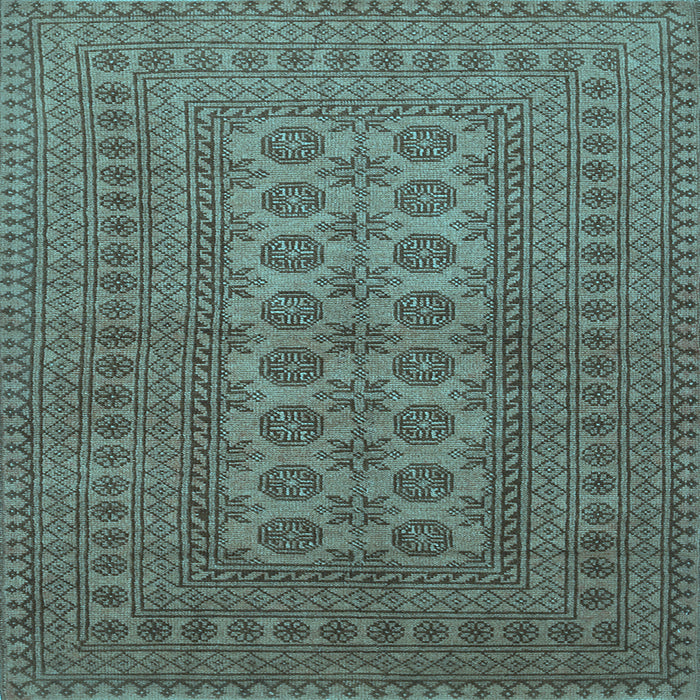 Square Southwestern Light Blue Country Rug, tr1708lblu