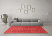 Country Red Washable Rugs