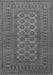 Serging Thickness of Machine Washable Southwestern Gray Country Rug, wshtr1708gry