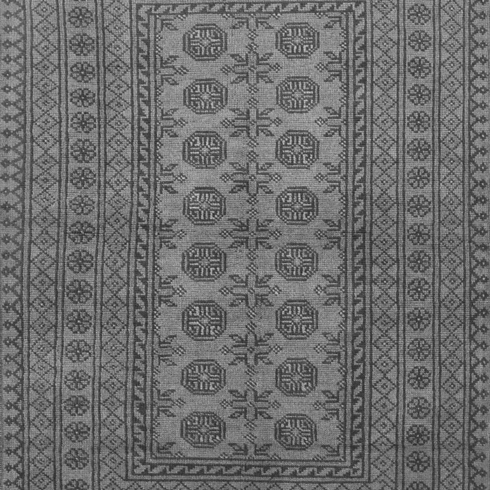 Serging Thickness of Machine Washable Southwestern Gray Country Rug, wshtr1708gry