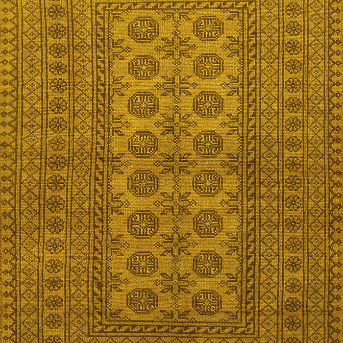 Machine Washable Southwestern Yellow Country Rug, wshtr1708yw
