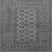 Serging Thickness of Southwestern Gray Country Rug, tr1708gry