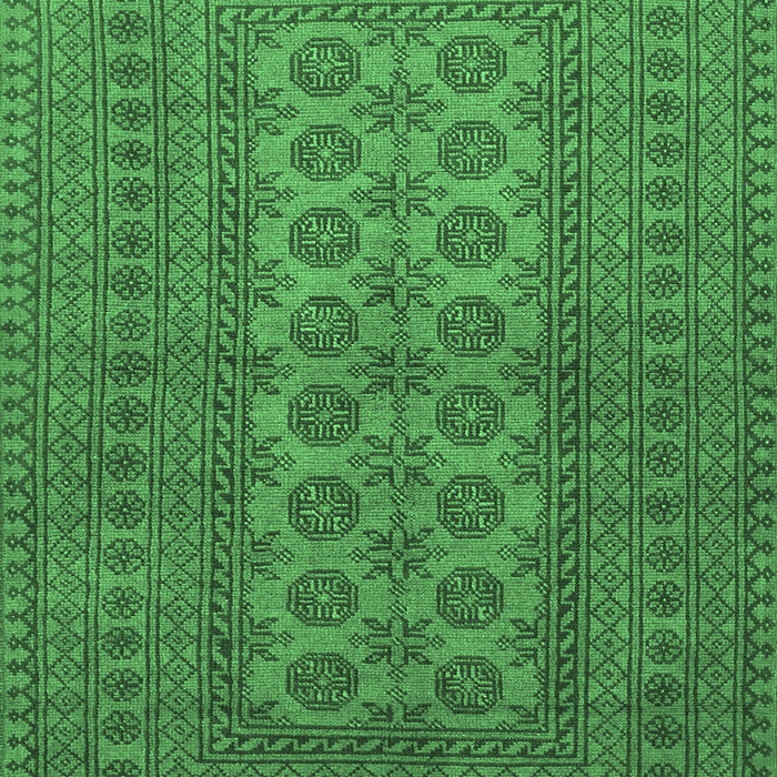 Machine Washable Southwestern Emerald Green Country Area Rugs, wshtr1708emgrn