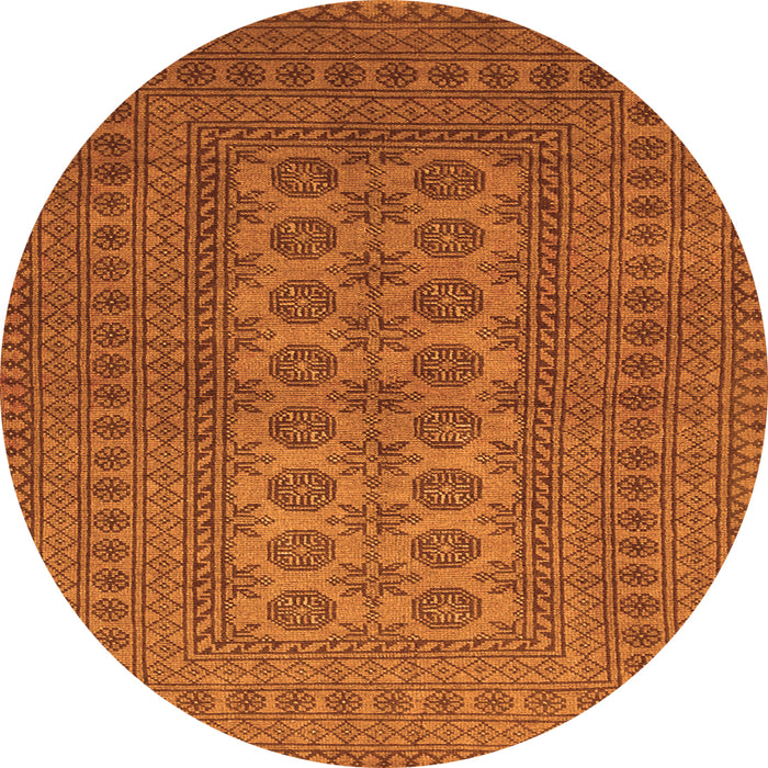 Machine Washable Southwestern Orange Country Area Rugs, wshtr1708org
