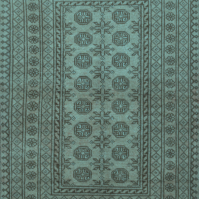 Machine Washable Southwestern Light Blue Country Rug, wshtr1708lblu