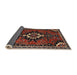 Sideview of Traditional Dark Almond Brown Persian Rug, tr1709