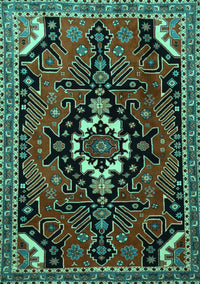 Persian Turquoise Traditional Rug, tr1709turq