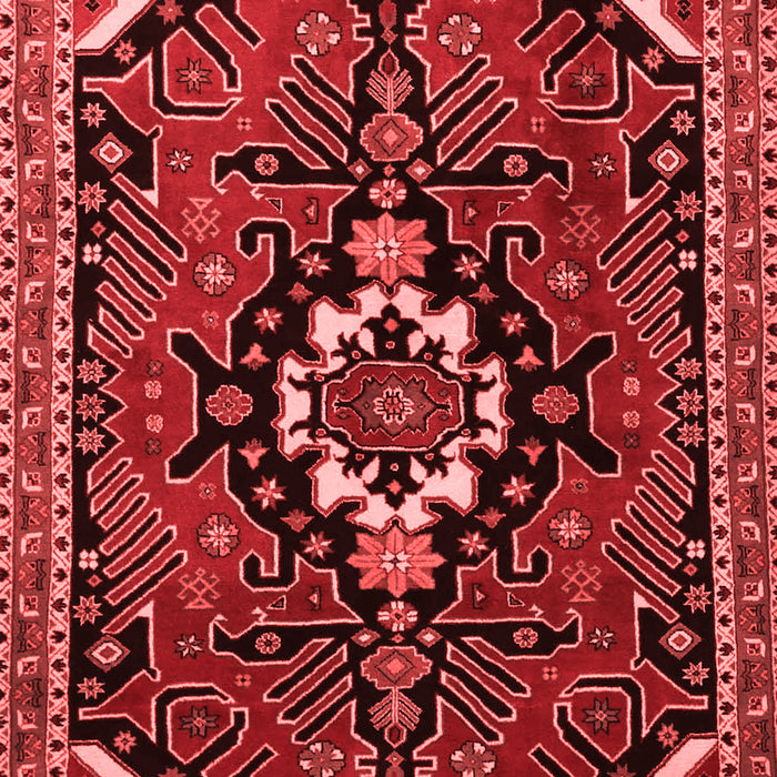 Machine Washable Persian Red Traditional Rug, wshtr1709red