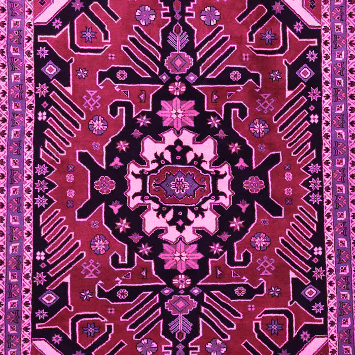 Machine Washable Persian Pink Traditional Rug, wshtr1709pnk