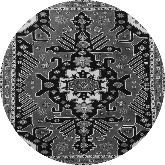 Machine Washable Persian Gray Traditional Rug, wshtr1709gry