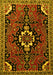 Machine Washable Persian Yellow Traditional Rug, wshtr1709yw