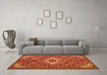 Machine Washable Persian Orange Traditional Area Rugs in a Living Room, wshtr170org