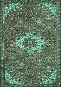 Persian Turquoise Traditional Rug, tr170turq