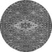 Machine Washable Persian Gray Traditional Rug, wshtr170gry