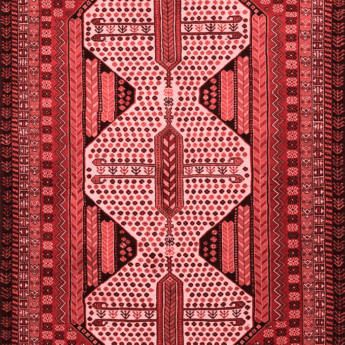 Machine Washable Persian Red Traditional Rug, wshtr1710red