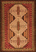 Persian Orange Traditional Rug, tr1710org