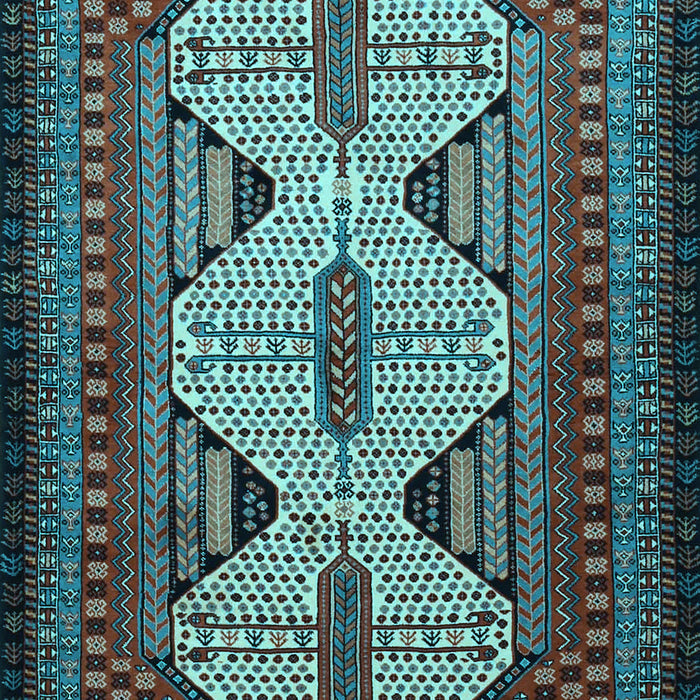 Machine Washable Persian Light Blue Traditional Rug, wshtr1710lblu