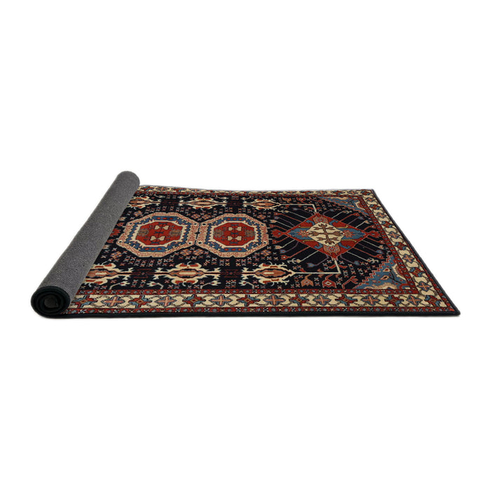Sideview of Traditional Dark Almond Brown Persian Rug, tr1711