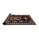 Sideview of Traditional Dark Almond Brown Persian Rug, tr1711